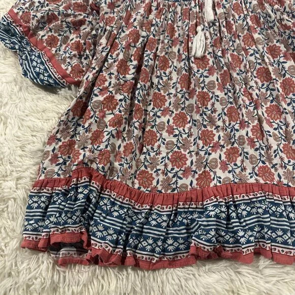 Rachel Zoe womens Small boho tunic v neck priarie cottage - Picture 2 of 13